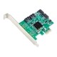 SYBA Multimedia SATA III 4-port PCI-e Controller Card, with Full and 