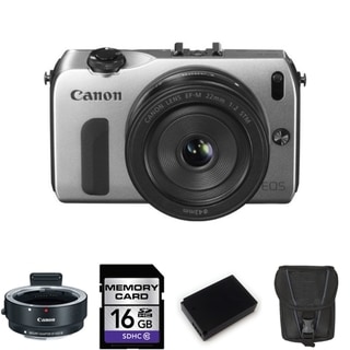 Canon EOS-M Mirrorless Digital Camera EF-M 22mm STM Lens 16GB Bundle