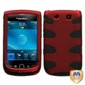 BasAcc Red/ Black Fishbone Case for RIM Blackberry Torch 9800/ 9810