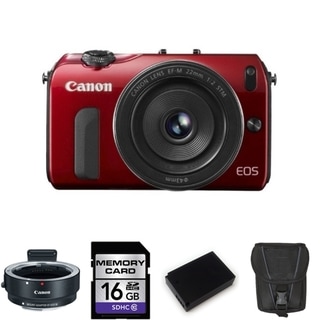 Canon EOS-M Mirrorless Digital Camera EF-M 22mm STM Lens 16GB Bundle