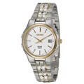 Seiko Men's 'Solar' Stainless Steel Yellow Goldplated Watch