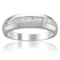 Men's 14k White Gold 1ct TDW Diamond Wedding Band (H-I, SI2-I1)