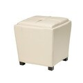 Metro Faux Leather Ottoman 2-piece Set