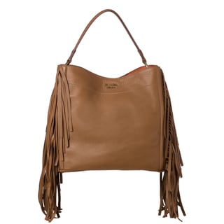 prada nylon bag price - Prada 'Cervo' Camel Leather Fringe Hobo Bag - 15342345 - Overstock ...