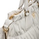 Prada \u0026#39;Gaufre\u0026#39; Off-white Ruched Nappa Leather Zip-top Tote ...