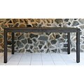 Sunqueen Espresso Brown Cobra Wood Large Rectangular Patio Table