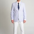 Adolfo Men's Blue and White Seersucker Sport Coat