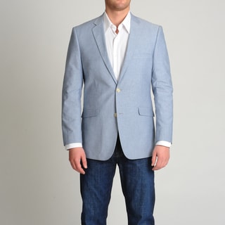 Adolfo Men's Blue Chambray Sport Coat