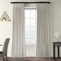 Off White Velvet Blackout Extra Wide Curtain Panel