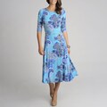 Lennie for Nina Leonard Women's Paisley Printed Dress