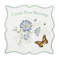 Lenox Butterfly Meadow Sentiment Count Your Blessings Trivet