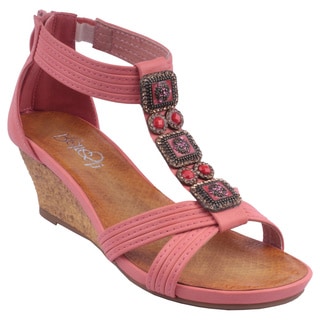 Refresh by Beston Women's GINNY-10 T-Strap Sandals