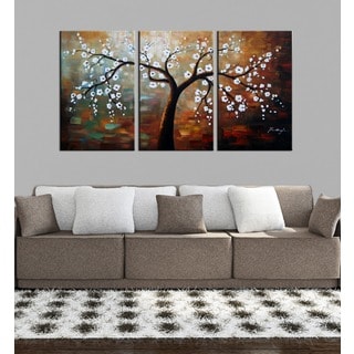 'The Giving Tree' Hand Painted Oil on Canvas Art Set