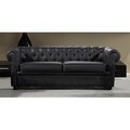 Black Chesterfield Two-seater Sofa