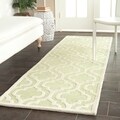 Safavieh Handmade Cambridge Moroccan Light Green Wool Rug (2'6 x 8')