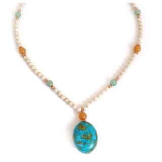 Every Morning Design Turquoise and Aventurine Necklace