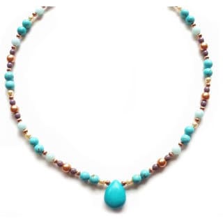 Every Morning Design Turquoise Pastel Colors Necklace