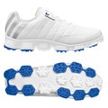 Adidas Mens Crossflex White/ Satellite Golf Shoes 