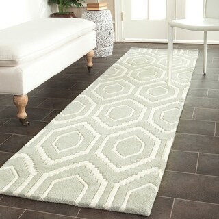 Handmade Moroccan Grey Wool Rug (2'3 x 7')