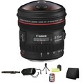 Canon EF 8-15mm f/4L Fisheye USM Ultra Wide Zoom Lens Bundle