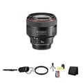 Canon EF 85mm f/1.2L II USM Autofocus Lens Bundle