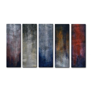 Buy Online Skye Taylor '5 Days in Chicago' 5-piece Metal Wall Art Set