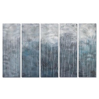 Great Prices Hilary Winfield 'Lithosphere 48' 5-piece Metal Wall Decor Set