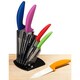 Modern Block Color Ceramic Cutlery Set with Grip Handles 