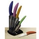 Modern Block Color Ceramic Cutlery Set with Grip Handles 