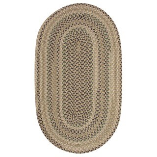 Braided Cape Cod Dune Wool Blend Oval Rug (3' x 5')
