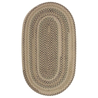 Braided Cape Cod Dune Wool Blend Oval Rug (3'6 x 5'6)
