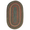 Braided Cape Cod Sea Glass Wool Blend Oval Rug (8' x 11')