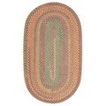 Braided Cape Cod Americana Wool Blend Oval Rug (9' x 12')