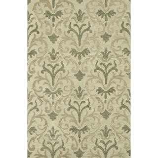 Low Price Hand-hooked Tessa Neutral Wool Rug (9'3 x 13)