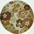 Hand Tufted Leighton Ivory Wool Rug (3'0 x 3'0)