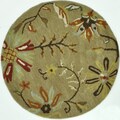 Hand Tufted Leighton Light Brown Wool Rug (3'0 x 3'0)