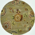 Hand Tufted Leighton Light Brown Wool Rug (3'0 x 3'0)