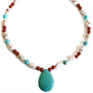 Every Morning Design Turquoise and Magnesite Necklace