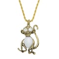 Kenneth Jay Lane Goldtone Monkey Necklace