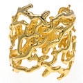 Kenneth Jay Lane Goldtone Open Coral Design Bracelet