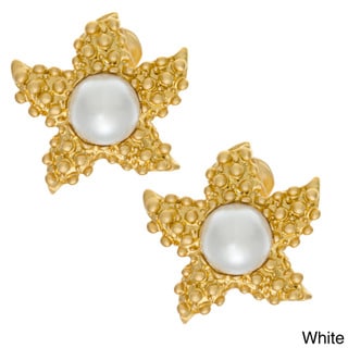 Kenneth Jay Lane Goldtone Starfish Earrings