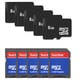 8GB MicroSD Memory Card with SD Adapter (Pack of 5)