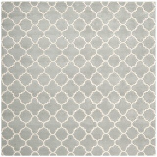 Handmade Moroccan Grey Wool Rug (8'9 Square)