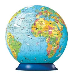 Children's Globe (With Info-booklet): 270 Piece 3d (General merchandise)