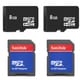 8GB MicroSD Memory Card with SD Adapter (Pack of 2)