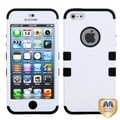 BasAcc White/ Black TUFF Hybrid Case for Apple iPhone 5