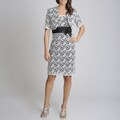 R & M Richards Petite Embroidered Jacket and Dress Set