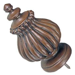 Menagerie Bella Noir Fluted Curtain Rod 14110408