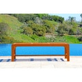Vifah Backless Three Seater Wood Outdoor Bench
