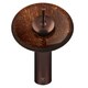Vigo Single Lever Kenyan Twilight Glass Disc in Oil Rubbed Bronze Waterfall Faucet 